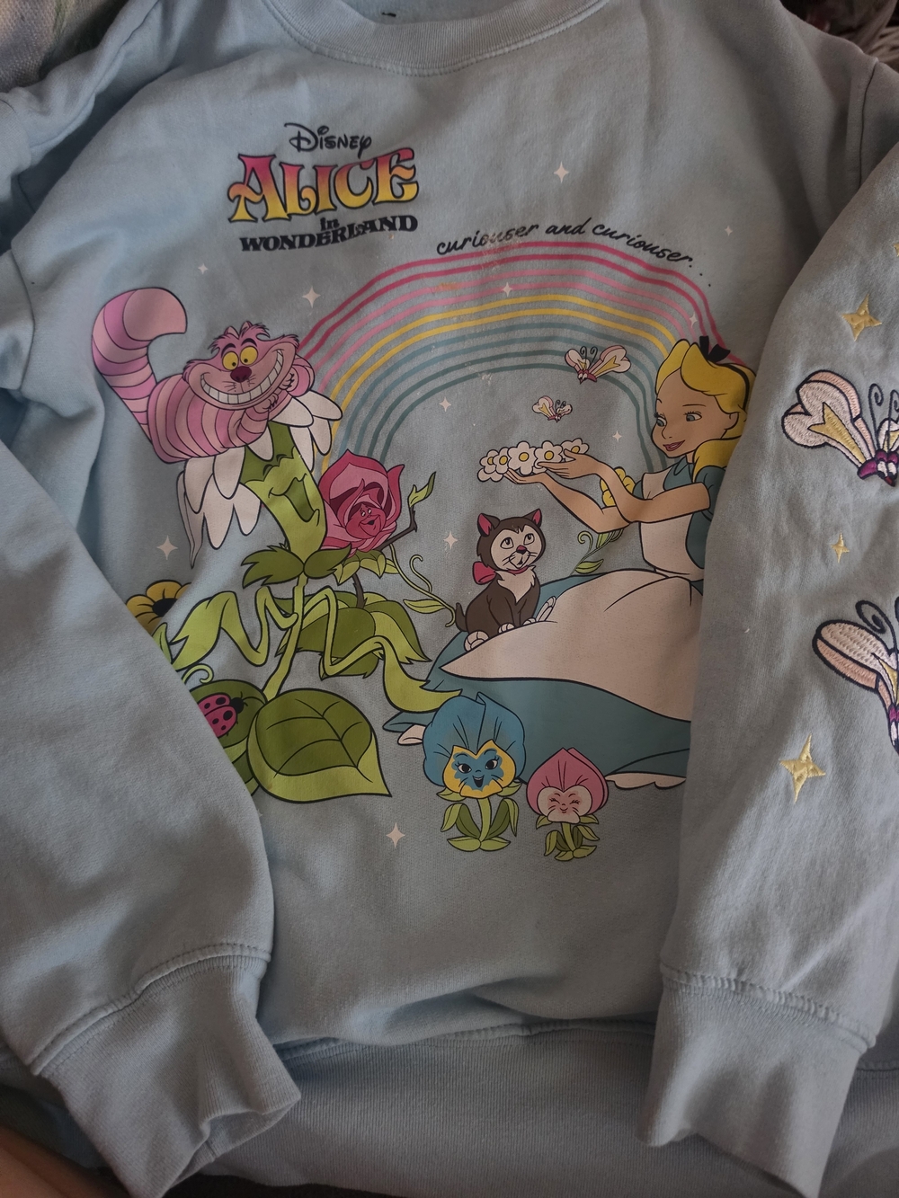Disney Alice in Wonderland Light Blue  Sweatshirt